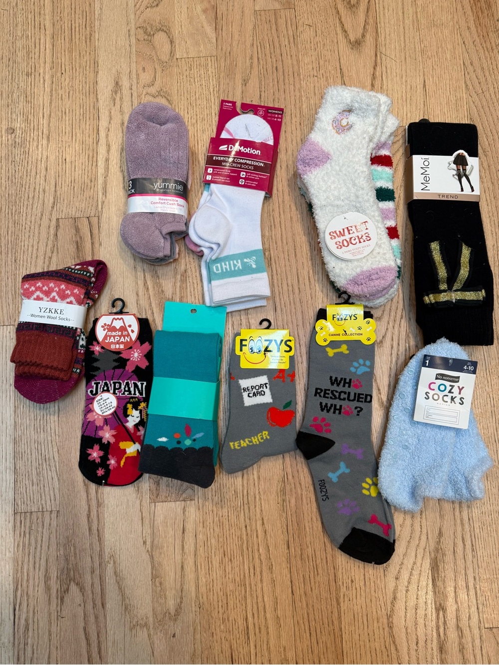 Women's Socks NWT Bundle Reseller - Pastel, Gray, Black, Blue